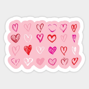 Many Hearts Sticker